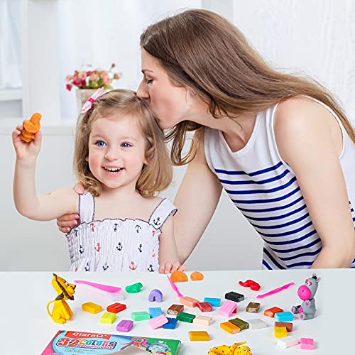 CiaraQ Small Modeling Clay Set, 32 Colors Safe & NonToxic Oven Bake