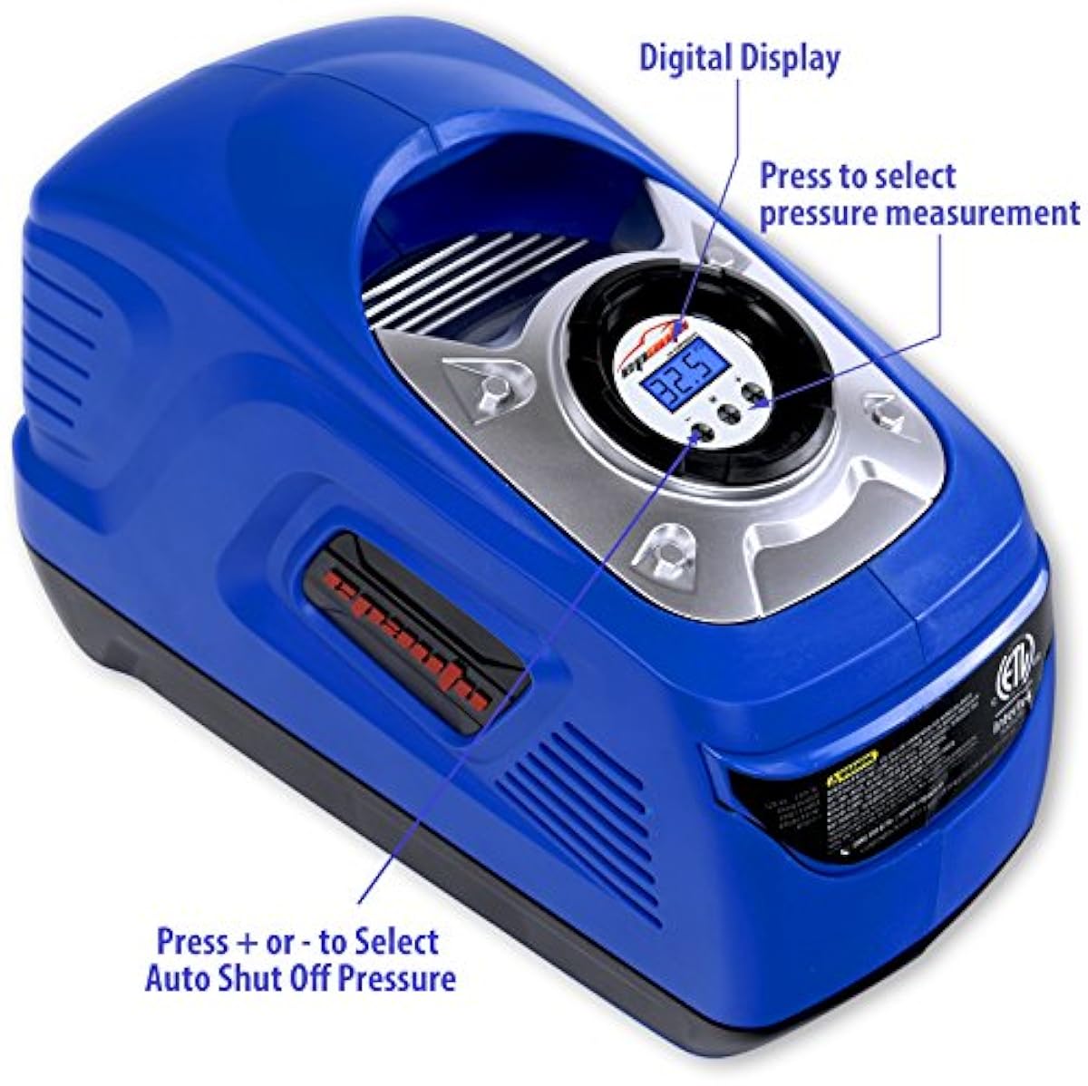 EPAuto AC 110V / DC 12V Dual Power Portable Air Compressor Pump w