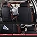 Super PDR 13pcs Bucket seat Covers Anti-Slip Backing PU Leather car seat Covers Cushions 5 Seats Full Set for Most Cars,suvs,Vans Trucks(Wine Red, L)