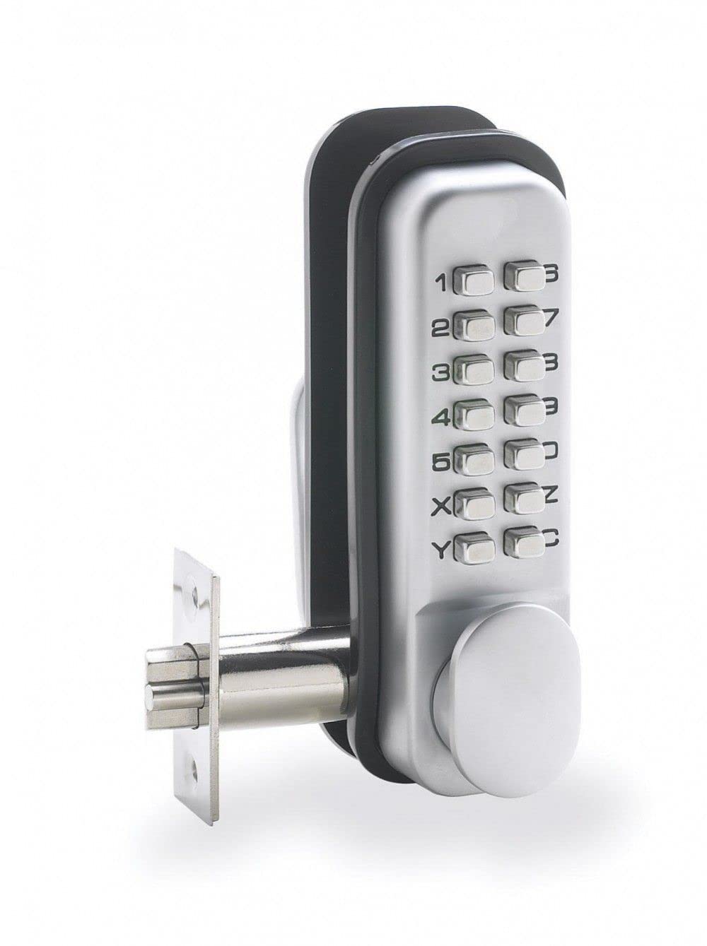 Briton 9160.PB Mechanical Digital C/W HO Option Push Button Locks - Polished Brass