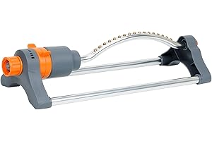LINEX Lawn Sprinkler, Garden Metal Osciallating Water Sprinkler for Yard, Large Area Lawn Watering Sprinkler for Garden and Yard