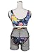 Lookwoild Womens Sexy Swimwear Push-up Front Lace Up Bathing Suit Fashion Geometric Patterns Bikini Sets (Blue, M)
