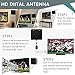 HD Antenna, Sotek TV Antenna for Digital TV Indoor 50-80 Miles Long Range with Detachable Amplifier and 10FT High Performance Coax Cable - Black