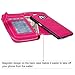 E LV Purse Case for Samsung Galaxy S6-2IN1 (CASE Cum Purse) PU Leather flip Wallet Bag Pouch Case Cover for Samsung Galaxy S6 - HOT Pink