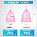 AirCream Menstrual Cups - Set of 2 Cups - Economical Feminine Alternative Protection to Cloth Sanitary Napkins and Tampons - No Leak - Comfortable and Soft - Have A Happy Period (large&small)