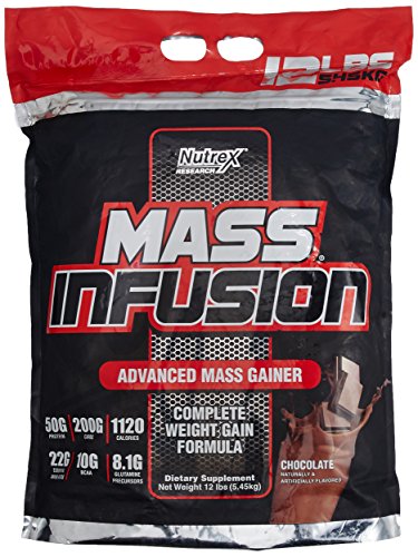 Nutrex Mass Infusion Advanced Mass Gainer, Chocolate, 12 Pound