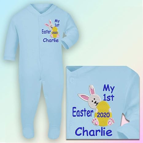 my 1st easter sleepsuit