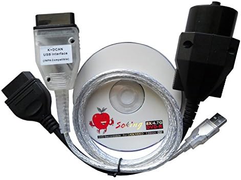 NEW BMW INPA K+CAN K+DCAN USB Interface with BMW 20pin adapter
