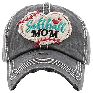 Funky Junque Womens Baseball Cap Distressed Vintage Unconstructed Embroidered Patch Hat