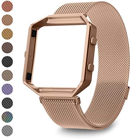LEEFOX Compatible Fit bit Blaze Bands Frame, Special Edition Replacement Strap for Fit bit Blaze Smart Fitness Watch Sport Accessory Wristbands Small Large Men Women Boys Girls