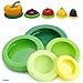 Reusable Silicone Food Savers protectors Food Caps for Jars and Cans food Storage Cover for Fruit and Vegetable Random Color, Set of 4 by ML.PRODUCTS