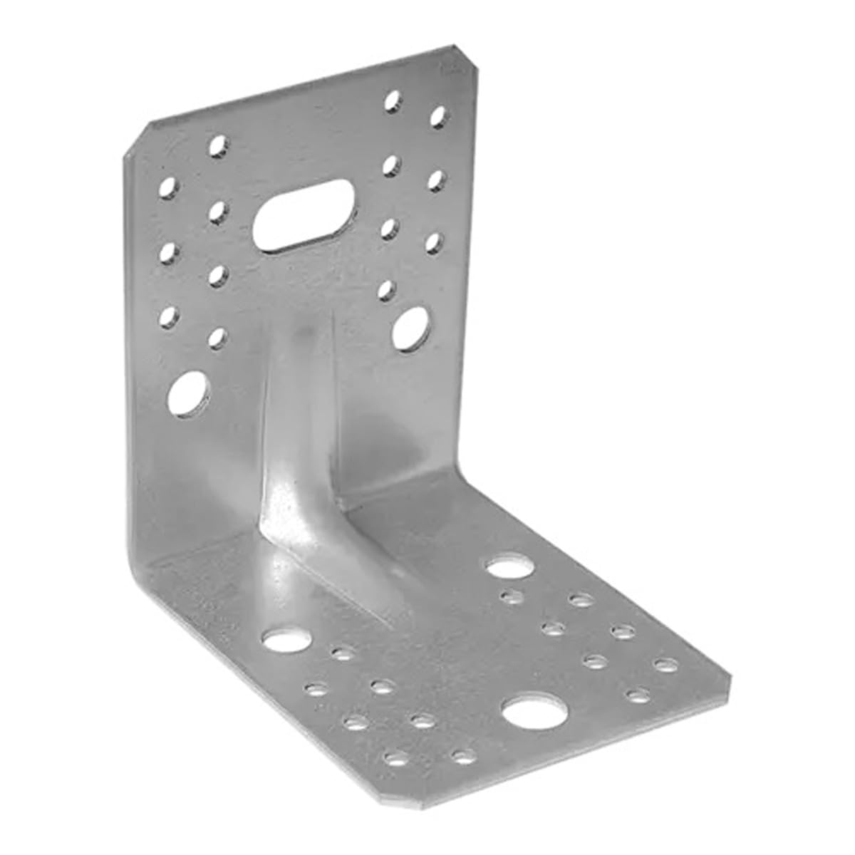 105mm x 105mm x 90mm Heavy Duty with Reinforcment Angle Brackets for Wood Timber Steel Zinc Plated Steel KPL21 (Pack of 1) L14ABC