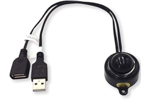 WEISUAN-TUODI DC 5V 2A PIR Motion Activated Mini Body Sensor Switch with USB Interface Cable for LED Strip Light (Without Light Sensor, Black)