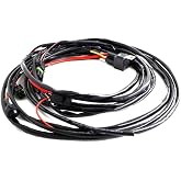 Baja Designs Wiring Harness for 2 LED Lights - 300 Watts Max Total with On/Off Switch, Connects to Squadron, S2 Series LED