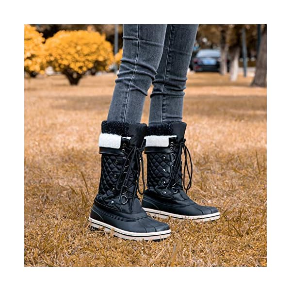 Vepose Women's 966 Snow Boots for Women Waterproof Pretty Boots and Shoes