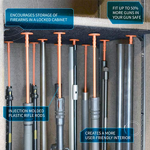 Gun Storage Solutions 6 Rifle Rod Expansion Pack Gun Rack Rifle Rods