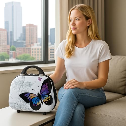 World Traveler Butterfly Luggage, 4-Piece Set