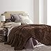 Chanasya Premium Solid Faux Long Fur Throw Blanket - Soft, Fuzzy Throw Blanket - for Bed or Couch - 60