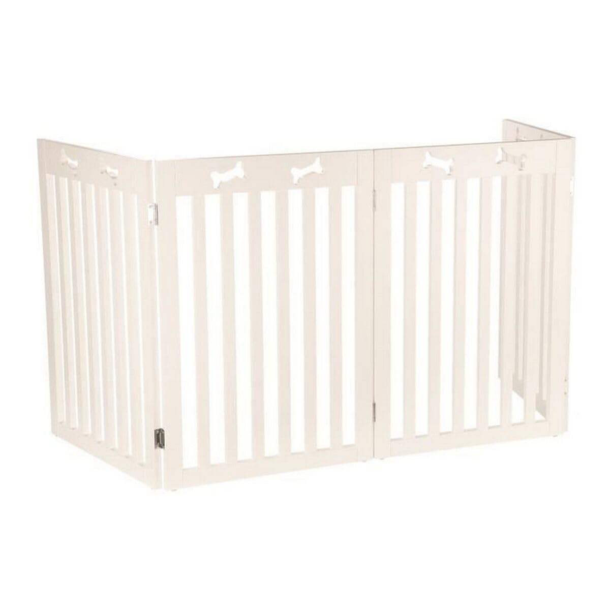 Trixie Dog Gate, 75 x 160 cm, White, Metal, Wall Mount, 1 kg