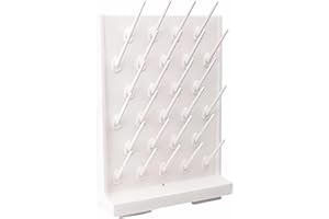 YTFLOT Wall Mounted Drying Rack 27 Pegs Lab Drying Draining Rack Cleaning Equipment Bench-top Laboratory Glassware