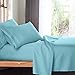 Empyrean California King Sheet Sets - 4 PC Super Soft Cal King Bed Sheets - Double Brushed Microfiber Cal King Sheets - Hotel Luxury Light Baby Blue Bed Sheets cal king, with 4 Corner Elastic Straps