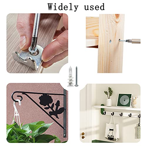 #8 Self Drilling Drywall Anchors and Screws Kit, 50pcs Wall Anchors and Screws for Drywall, 8 x 1-1/4