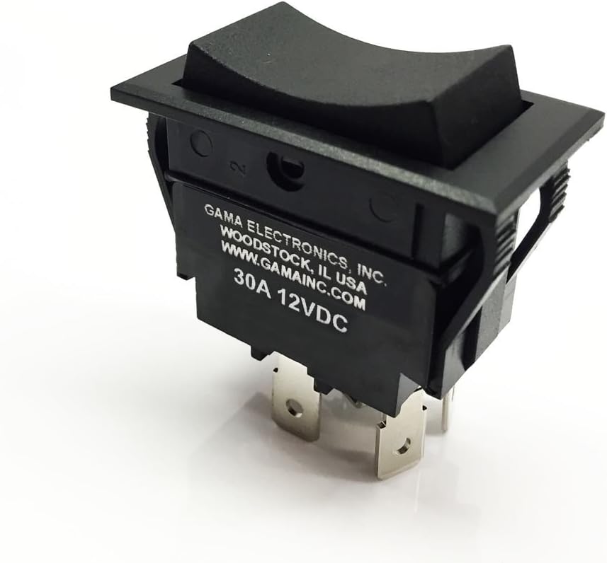 GAMA Electronics 30 Amp Rocker Switch Polarity Reverse DC Motor Control: Automotive