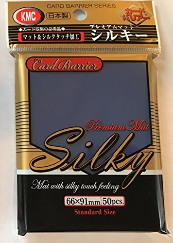 50ct KMC BLUE SILKY Sleeves Matte Finish (fits Magic / MTG, Pokemon Cards)