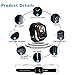 Smart Watch,Smartwatch for Android Phones, Smart Watches Touchscreen with Camera Bluetooth Watch Phone with SIM Card Slot Watch Cell Phone Compatible Android Samsung iOS Phone XS X8 7 6 5 (Black)