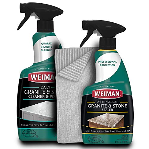 Weiman Granite Cleaner and Polish 24 Ounce [2 Pack] For Granite