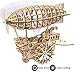 ROKR 3D Puzzle Wooden Craft Kit-Mechanical Model Building Kits-Gear Drive Moving Kit-Brain Teaser Engineering Educational Toys-Birthday Gift, for Kids,Teens and Adults(Air Vehicle)
