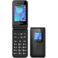 MAXWEST Flip Phone 4G LTE Volte Unlocked Compatible with T-Mobile Mint GSM Worldwide Neo 4G Dual Nano Sim LTE Bluetooth (NOT VERIZON) Radio FM, Black