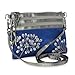 Embroidered Dandelion 3 Zip Messenger