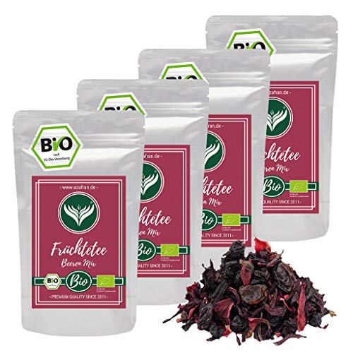 Azafran BIO Früchtetee Rote Beeren Mix lose 1kg