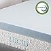 LUCID 4 Inch Gel Memory Foam Mattress Topper-Ventilated Design-Ultra Plush-Twin