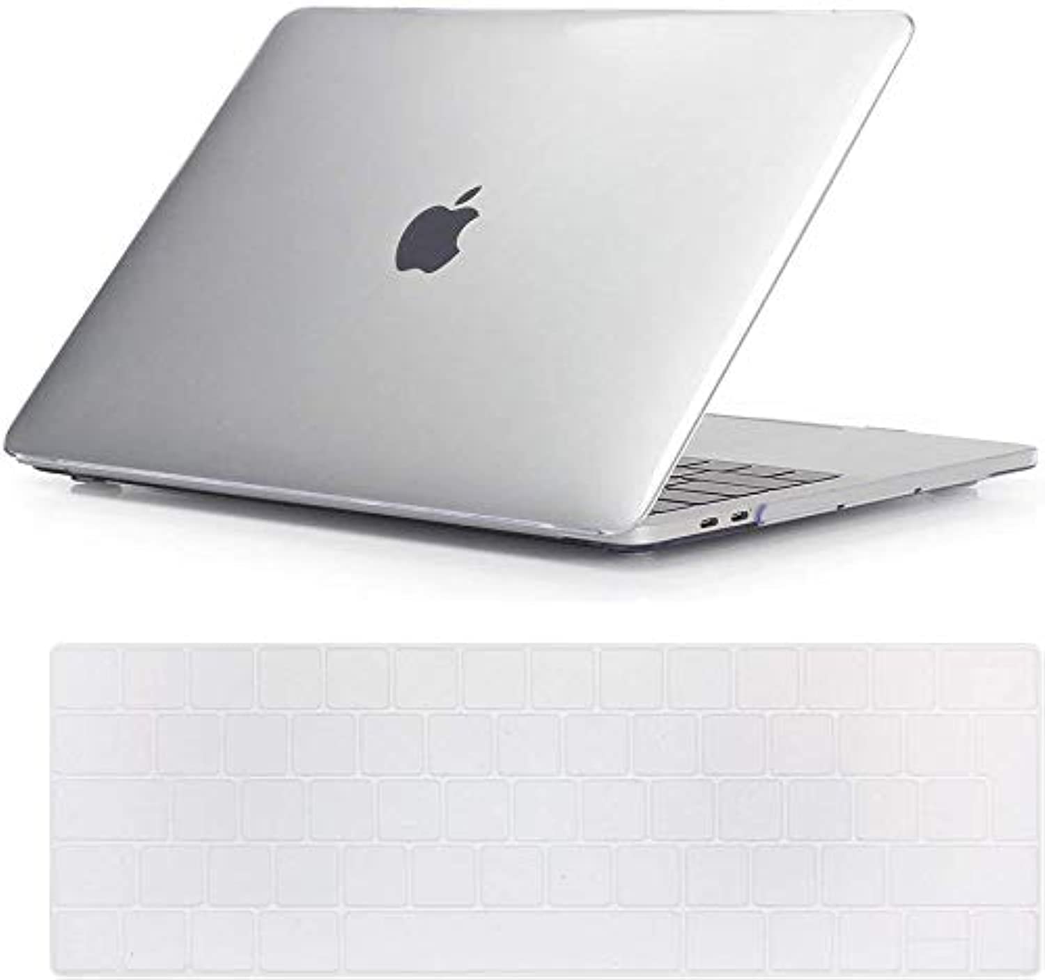 Se7enline Clear Macbook Pro 16 inch Case 2019 2020 New Plastic Hard Protective Laptop Cover for MacBook Pro 16-inch with Touch Bar Touch ID A2141 with TPU Keyboard Cover, Crystal Transparent