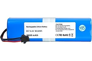 FANHUA 5600mAh Replacment Battery for Proscenic M7 M8 M7 Max,LDS M7 Pro,V980 Max V980 Plus,Lydsto R1,Viomi S9, Onson J30 Pro, Roidmi Eve Plus Onson J30 Pro Robot Vacuum 14.4V Li-ion Battery