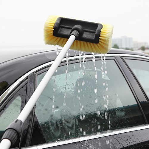 CARCAREZ 10" Car Wash Brush with Soft Bristle for Auto RV Truck Boat