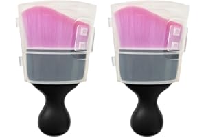 LCWYORH 2PCS Automotive Interior Dusting Brush, Car Duster Brush Interior Car Detailing Brush, Car Interior Dust Sweeping Soft Brush for Dashboard, Leather, Air Vents, Computer, Keyboard (Purple)