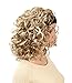 OneDor 16 Inch Curly Hair 3/4 Half Head Synthetic Hair Wig with Black Headband (L16-163)