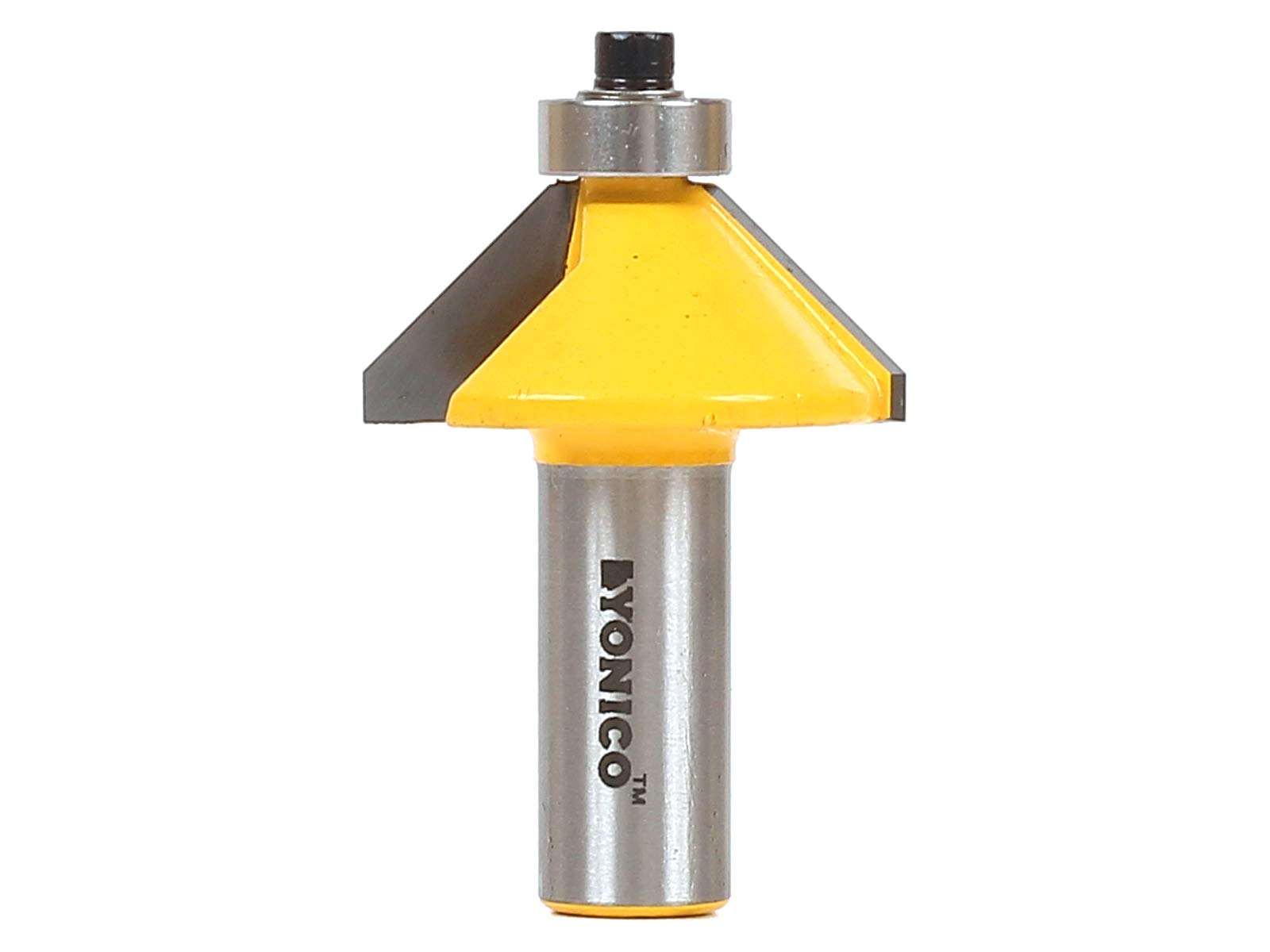 Yonico 13906 - Chamfer Edge Forming Router Bit, Chamfer Angle: 45 Deg., Cutting Height: 1/2" - 1/2" Shank — image 1