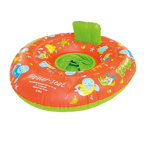 Zoggs Trainer Seat, Anello Flottante, Unisex Bambini, Arancio, 0-12 Mesi