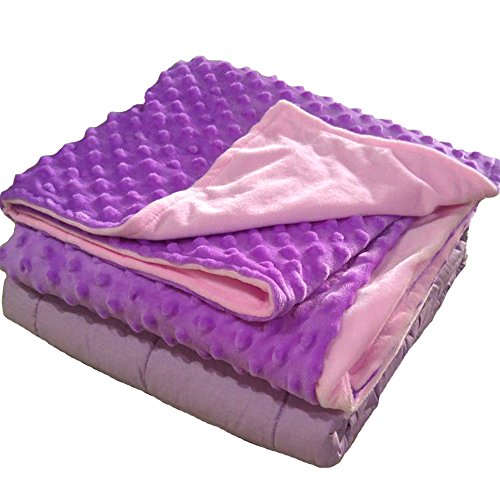 image for Loved Blanket Weighted Blanket with Dot Minky Cover for Kids 50lb indi