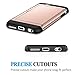 SAMONPOW Wallet Cover for iPhone 6 iPhone 6s Case Card Holder Hard PC TPU Inner Rubber Back Cover for iPhone 6 iPhone 6s 4.7 inch Rose Gold