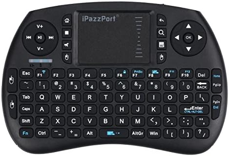iPazzPort 2.4GHz Wireless Mini Keyboard with Touchpad Mouse for Android TV box/smart TV/ Raspberry Pi 3