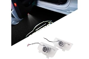 通用 2 Pcs Car Projection LED Projector Door Shadow Light Welcome Light Laser Emblem Logo Lamps Kit Puddle Lights Compatible with Accord 9