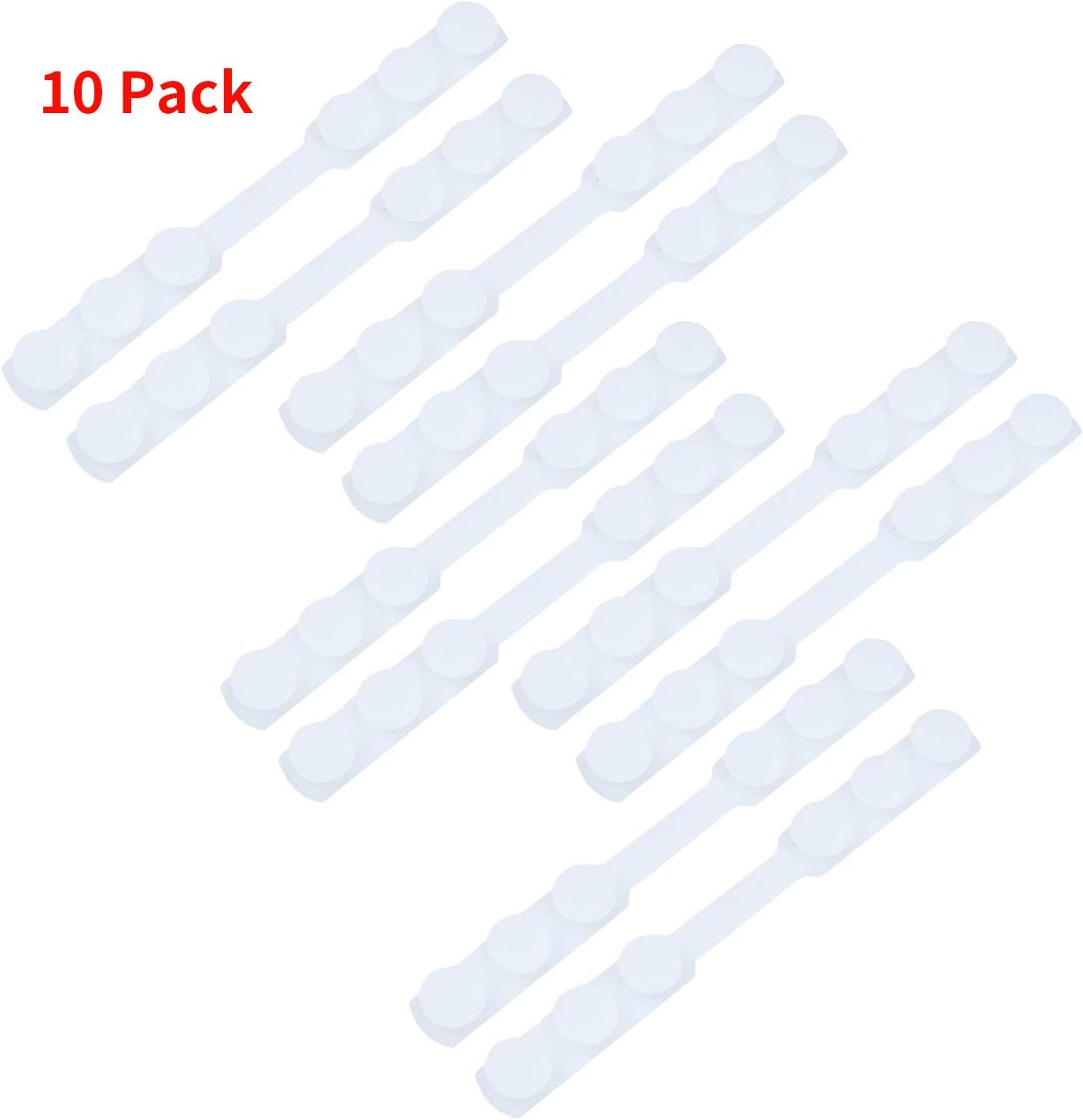 Crystone 10 Pack Mask Strap Extender, Anti-Tightening Mask Holder Hook Ear Strap Accessories Ear Grips Extension Mask Buckle Relieve Ear Pain