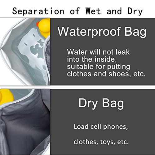 YaKuss Wet Dry Bags for Baby Cloth Diapers, Waterproof Reusable Travel