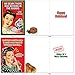 NobleWorks Variety Pack of 10 Christmas Greeting Cards with Envelopes, Adult Cartoon, Humor Holiday Assortment for Men and Women - Naughty is Nice A1255