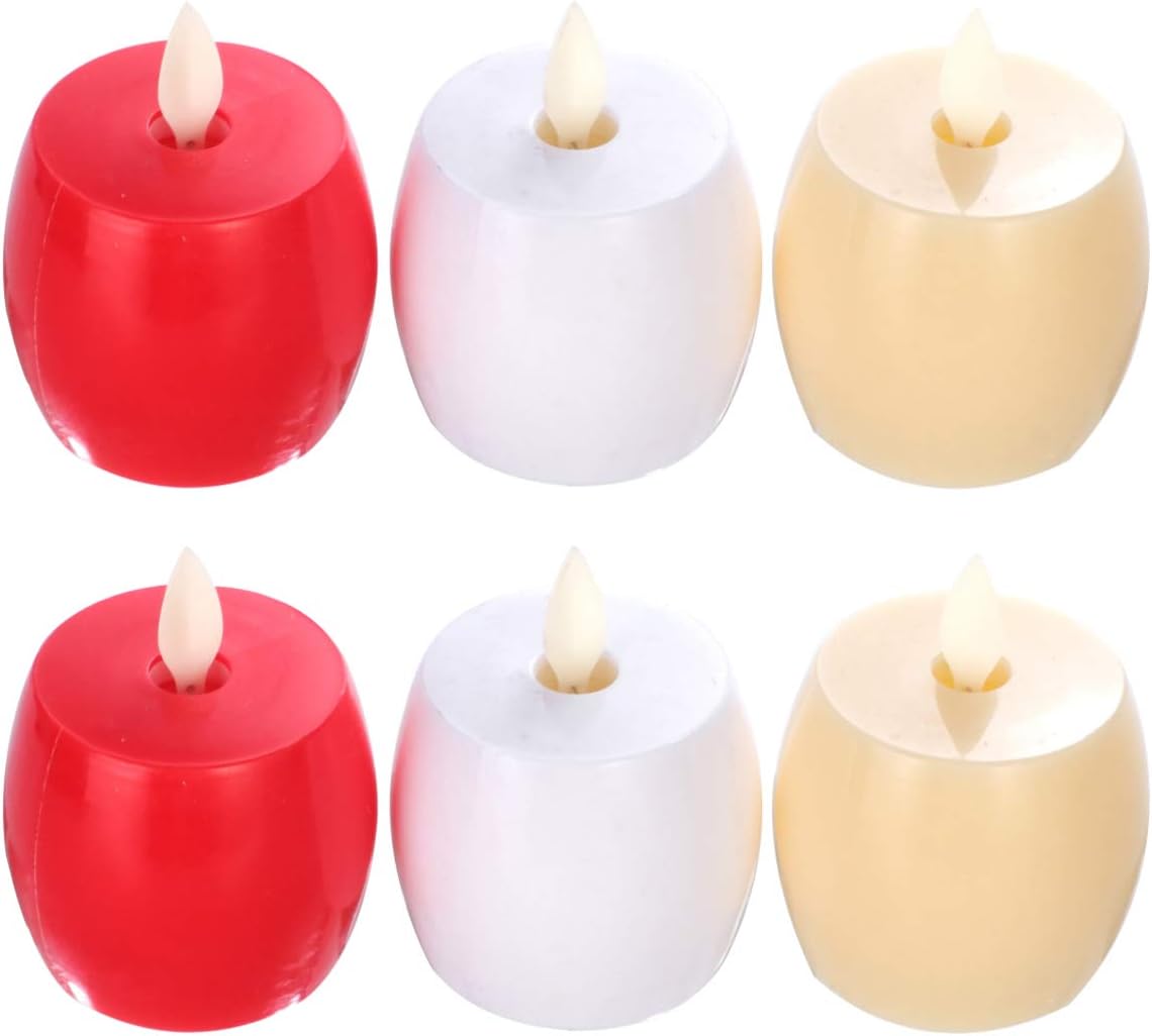 Amazon.com: Uonlytech 6Pcs Christmas Tea Lights Candles Flameless